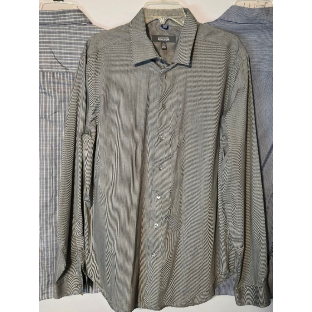Lot of 3 Men's Kenneth Cole Reaction Dress Shirts XL 17-17.5/36-37 - Picture 3 of 9